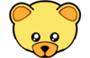 Yellow Cute Teddy Bear Face Image